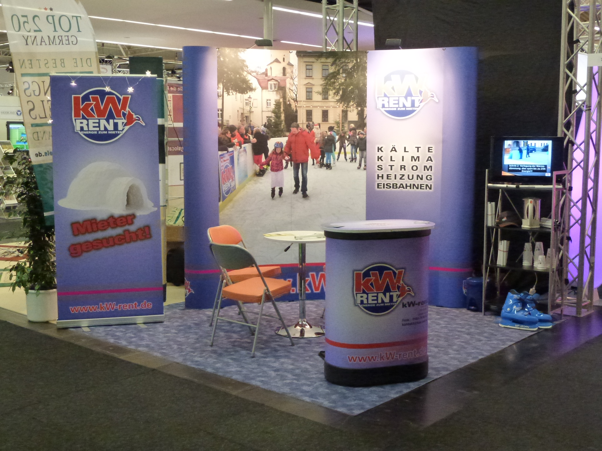 Messestand kW-rent für Event
