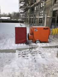 Baustellenheizung 120kW Warmluftkanone